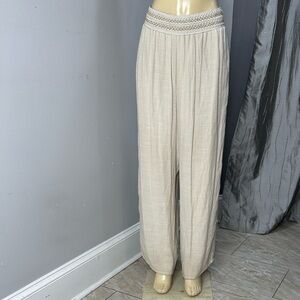 Thalia Sodi Flowing Pants Tan color Sz XL